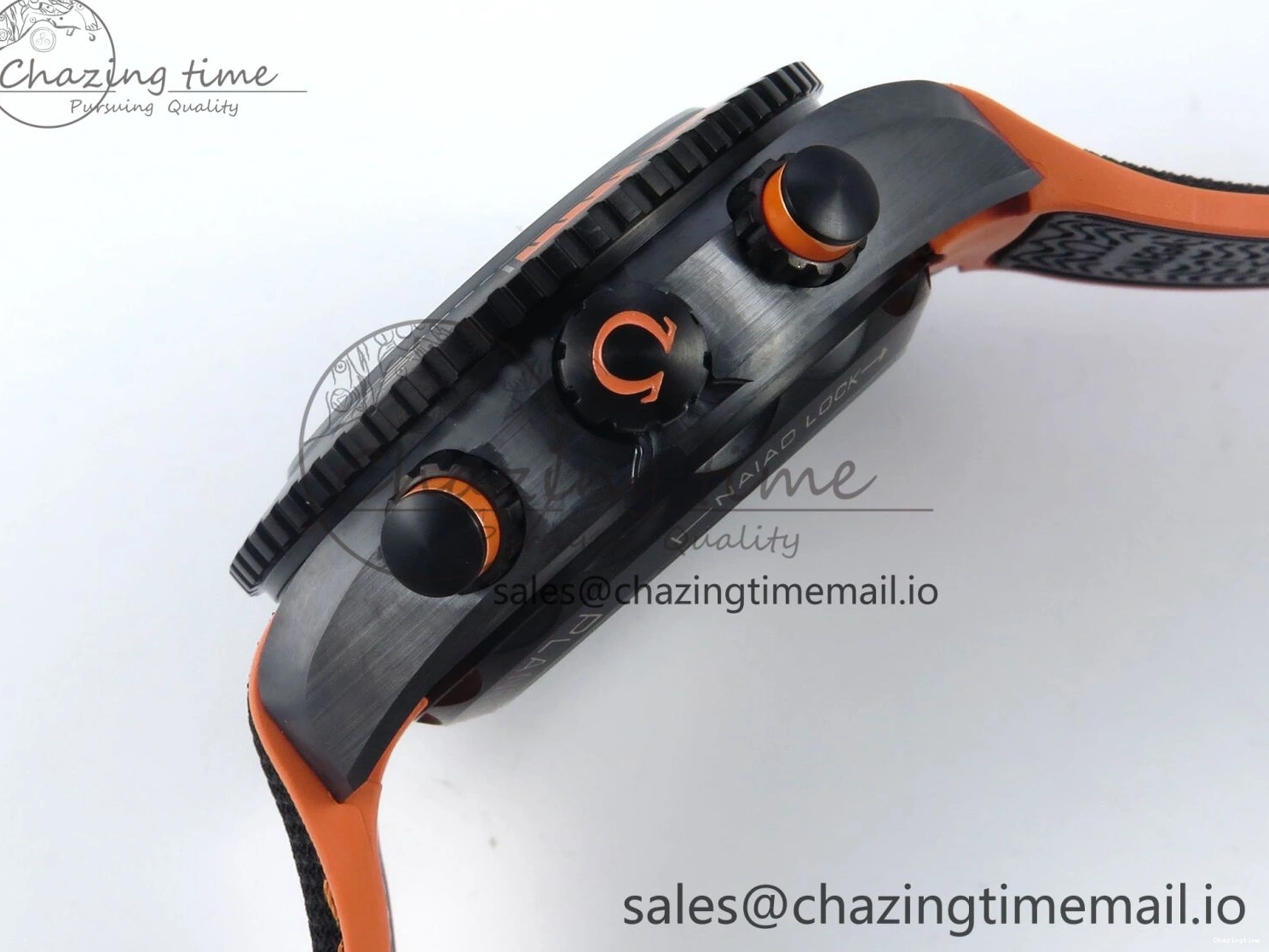 0520 Attractive Planet Ocean Master Chronometer 600M 45.5mm SCF 1:1 Best Edition Black Orange Bezel Black Dial on Black Rubber Strap A9900 Super Clone 7668